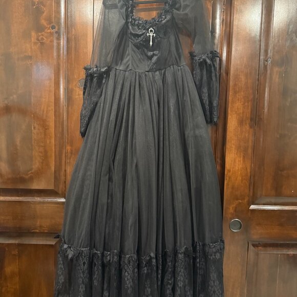 Dolls Kill Widow Dance With Death Maxi Dress - Picture 4 of 7